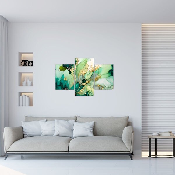 Slika - Zelena apstrakcija (90x60 cm)