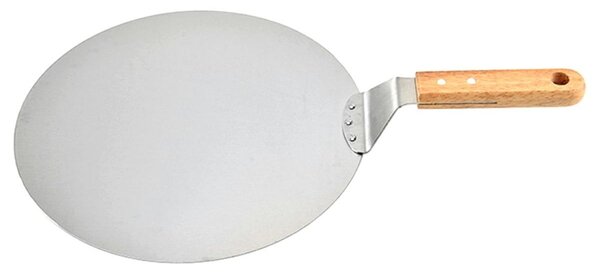 Snažni reket pizza od nehrđajućeg čelika 49 cm drveni držač