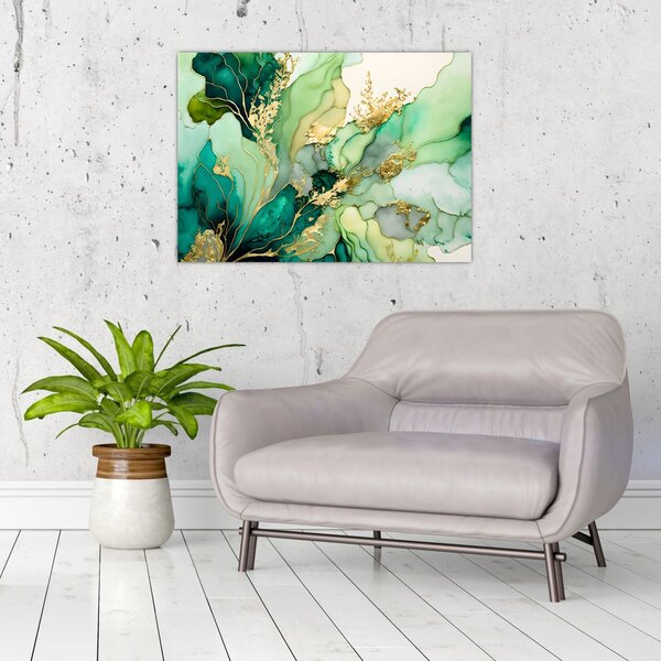 Slika - Zelena apstrakcija (70x50 cm)