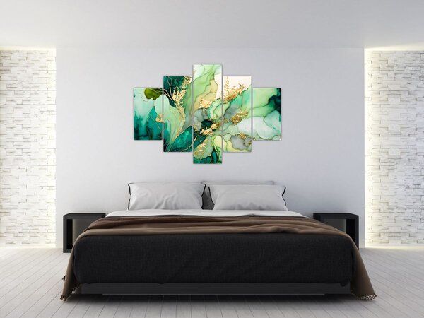 Slika - Zelena apstrakcija (150x105 cm)