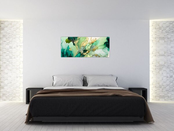 Slika - Zelena apstrakcija (120x50 cm)