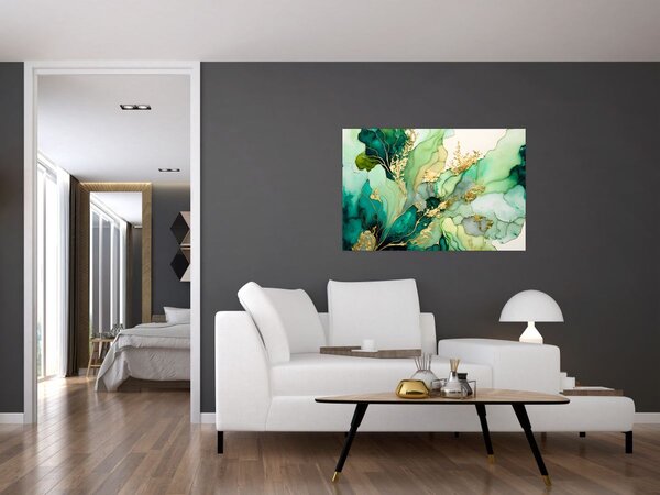 Slika - Zelena apstrakcija (90x60 cm)