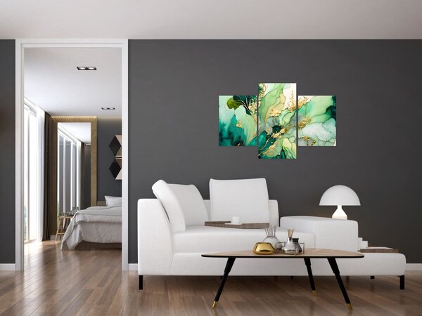 Slika - Zelena apstrakcija (90x60 cm)