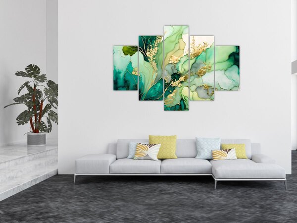 Slika - Zelena apstrakcija (150x105 cm)