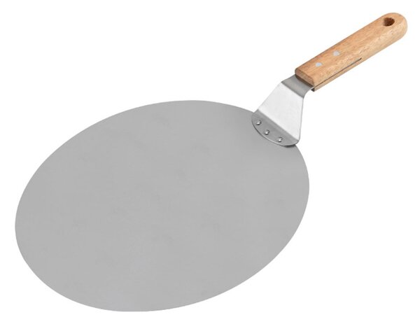 Snažni reket pizza od nehrđajućeg čelika 49 cm drveni držač