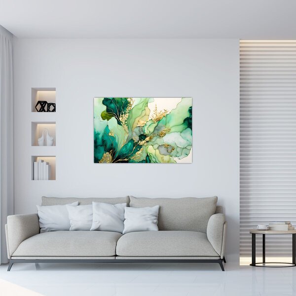 Slika - Zelena apstrakcija (90x60 cm)