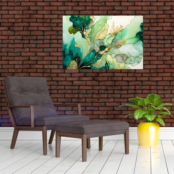 Slika - Zelena apstrakcija (90x60 cm)
