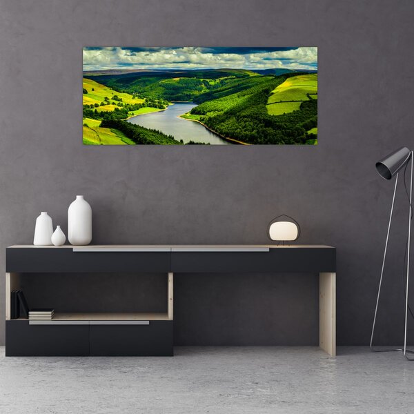 Slika - Zeleni krajolik (120x50 cm)