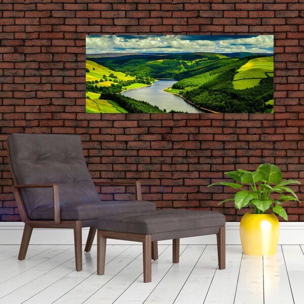 Slika - Zeleni krajolik (120x50 cm)
