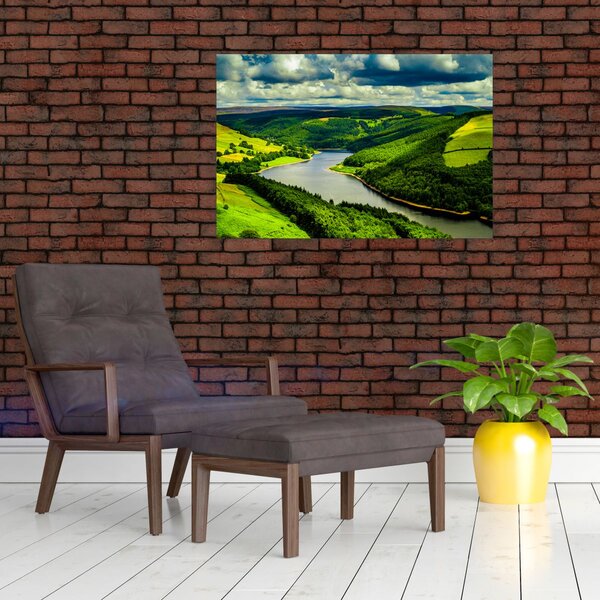 Slika - Zeleni krajolik (90x60 cm)