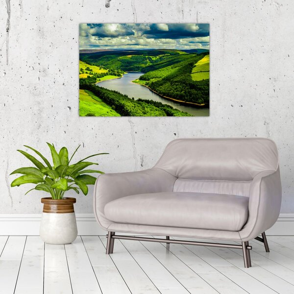 Slika - Zeleni krajolik (70x50 cm)