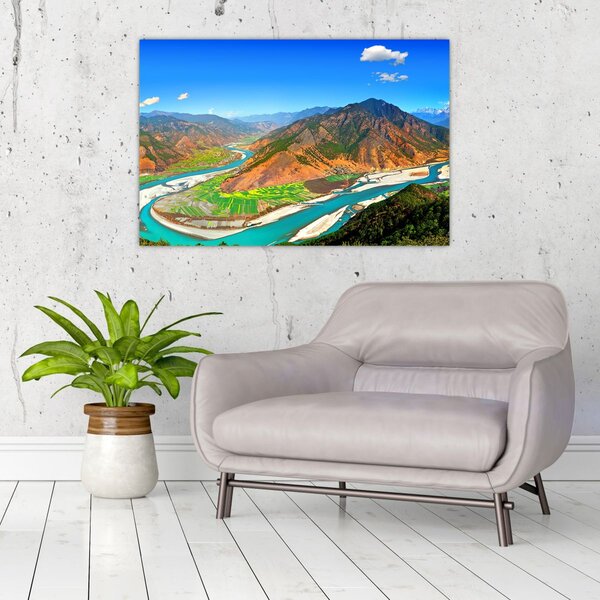 Slika - rijeka Yangtze (90x60 cm)