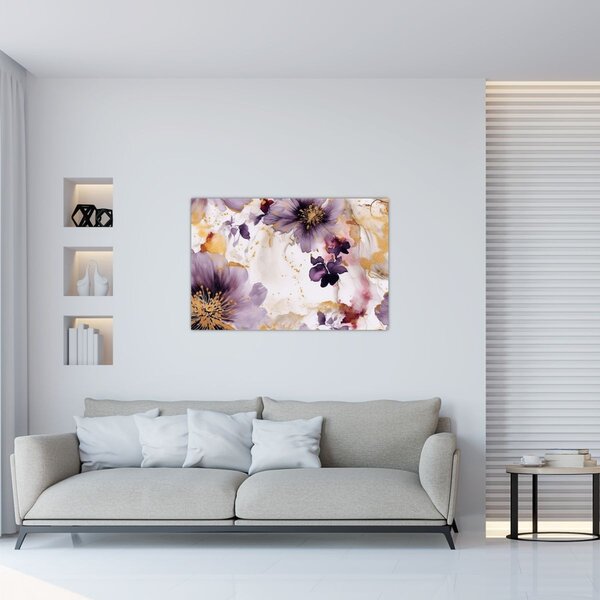 Slika - Akvarel cvijeće (90x60 cm)