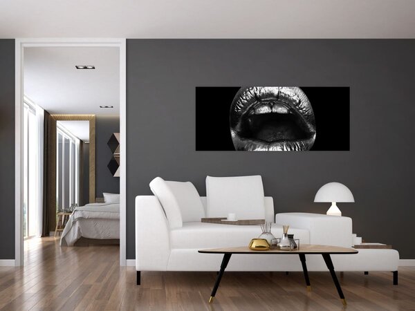 Slika - Sjajne usne (120x50 cm)