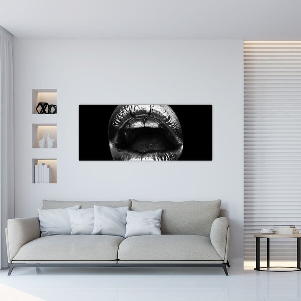 Slika - Sjajne usne (120x50 cm)