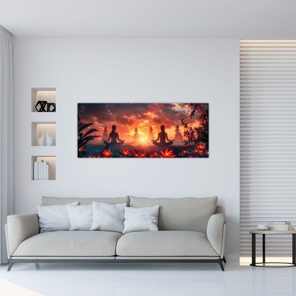 Slika - Joga u prirodi (120x50 cm)