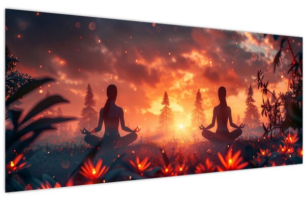 Slika - Joga u prirodi (120x50 cm)