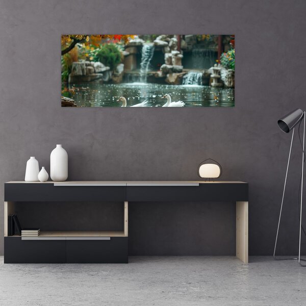 Slika - azijski ribnjak (120x50 cm)