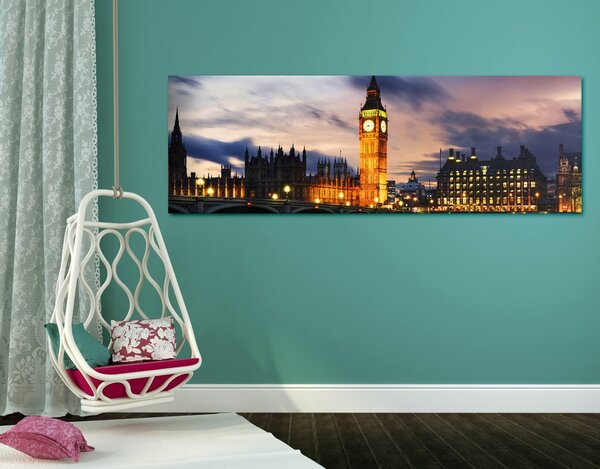 Slika noćni Big Ben u Londonu