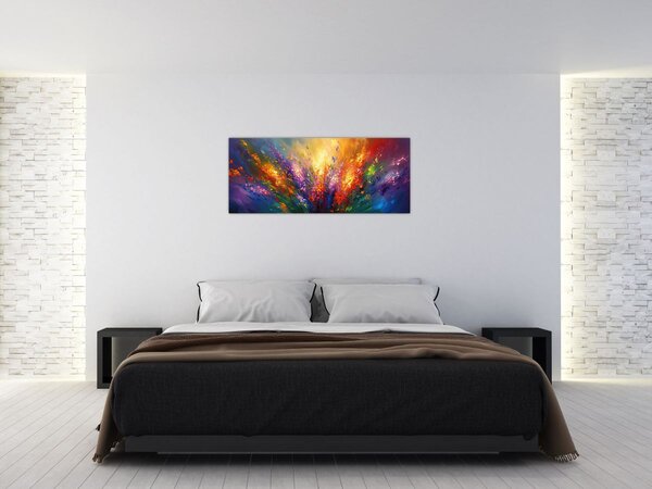 Slika - Apstrakcija cvijeća (120x50 cm)