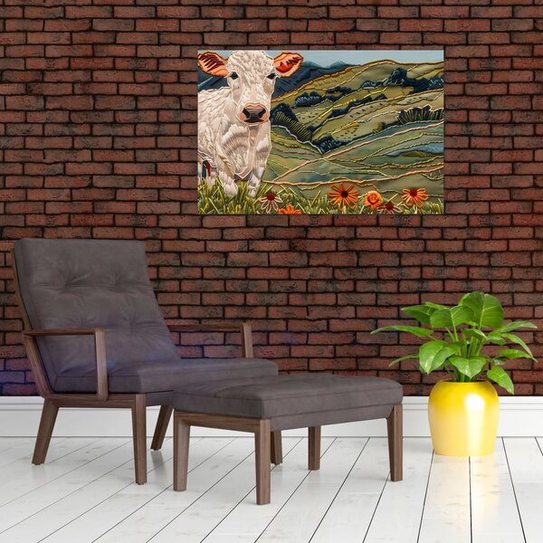 Slika - Imitacija pletenog motiva (90x60 cm)