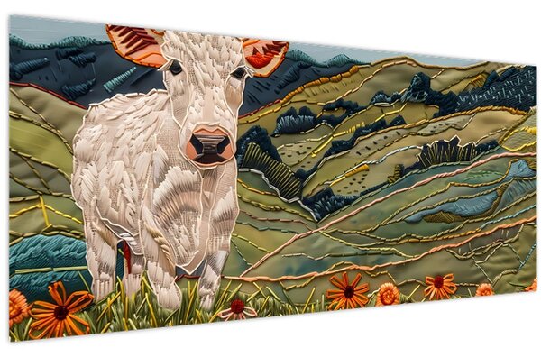 Slika - Imitacija pletenog motiva (120x50 cm)