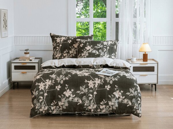 Flanel posteljina od mikrovlakana OLVERIA maslinasto zelena Dimenzije posteljine: 70 x 90 cm | 140 x 200 cm