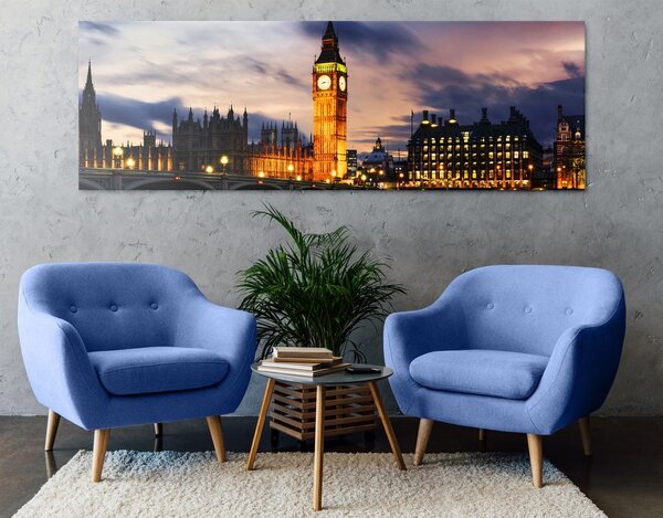 Slika noćni Big Ben u Londonu