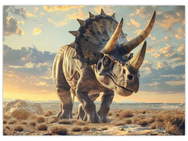 Slika - Triceratops (70x50 cm)