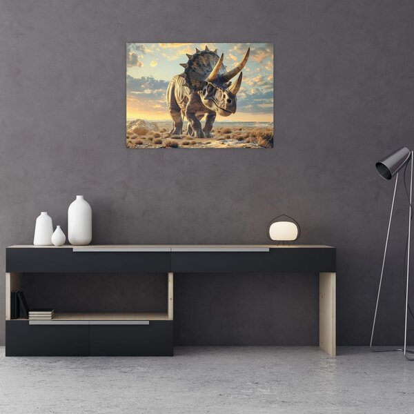 Slika - Triceratops (70x50 cm)