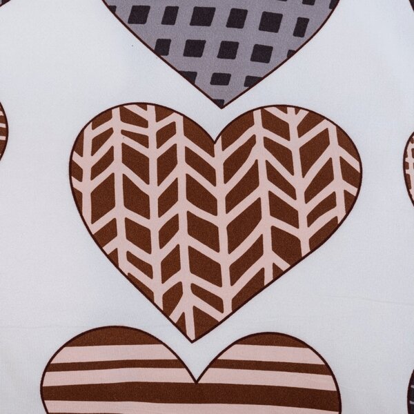 Posteljina od mikrovlakana STRIPE HEART šarena Dimenzije posteljine: 70 x 90 cm | 140 x 200 cm