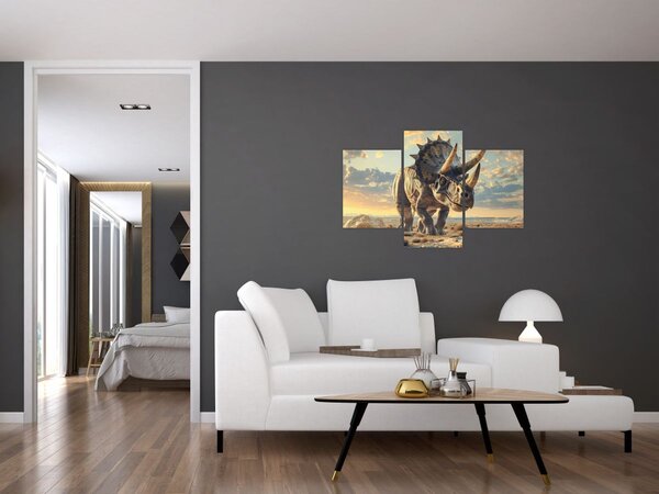 Slika - Triceratops (90x60 cm)