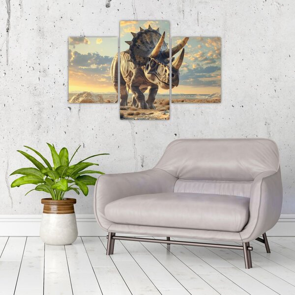 Slika - Triceratops (90x60 cm)