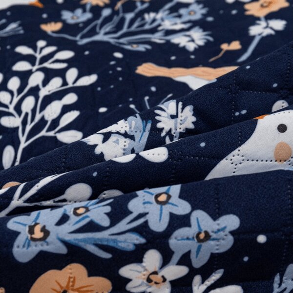 Prekrivač za krevet DENIM BIRDS, plavi Dimenzije: 170 x 210 cm