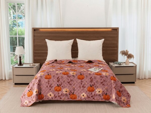 Prekrivač za krevet PUMPKINS ROSAVIE, staro ružičasti Dimenzije: 170 x 210 cm