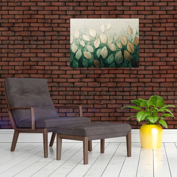Slika - Zlatno-zeleno lišće (70x50 cm)