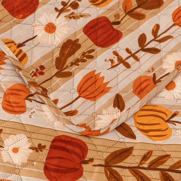 Prekrivač za krevet PUMPKIN STRIPES, šareni Dimenzije: 170 x 210 cm
