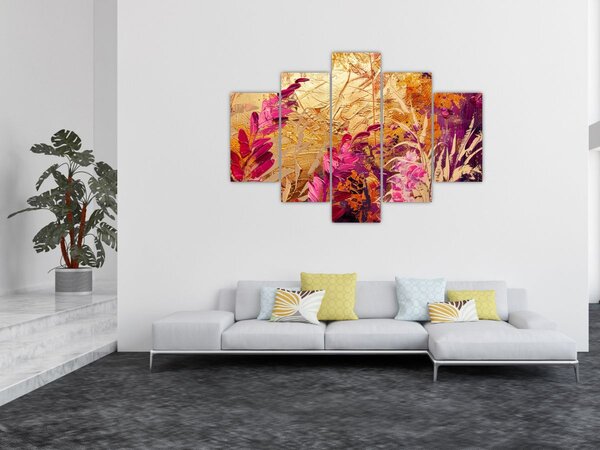 Slika - Apstraktna slika cvijeća II. (150x105 cm)