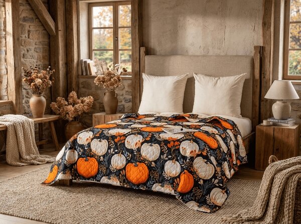 Prekrivač za krevet MAGIC PUMPKIN, šareni Dimenzije: 170 x 210 cm