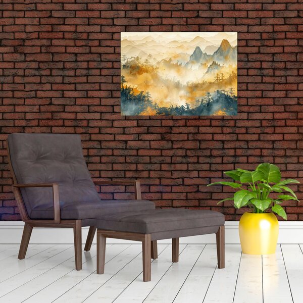 Slika - Planine, akvarel (70x50 cm)