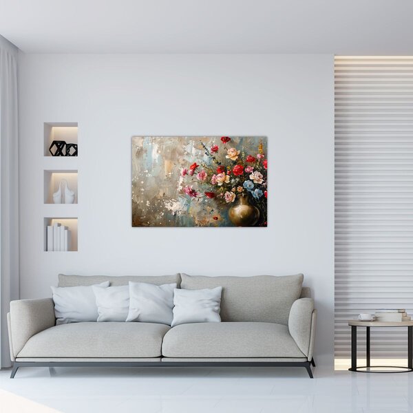 Slika - Vaza s cvijećem (90x60 cm)