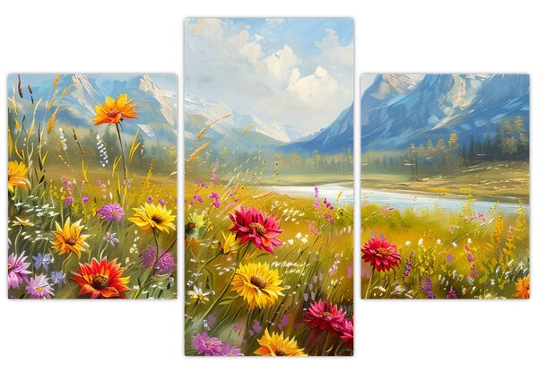 Slika - Naslikani pejzaž (90x60 cm)