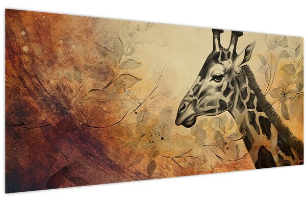 Slika - Žirafa, slika (120x50 cm)