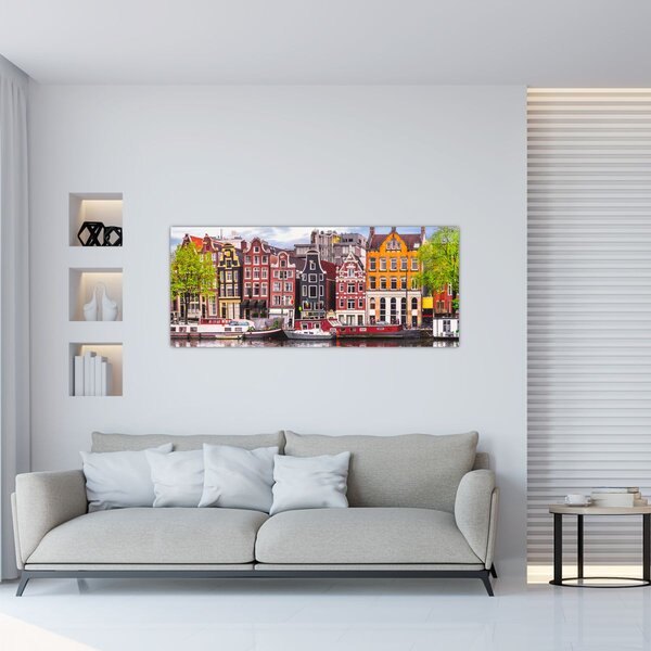Slika - Amsterdam, plesne kuće (120x50 cm)