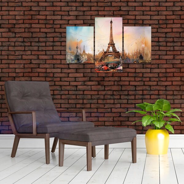Slika - Slikanje Eiffelovog tornja (90x60 cm)