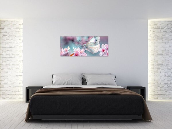 Slika - Leptir na stablu trešnje (120x50 cm)