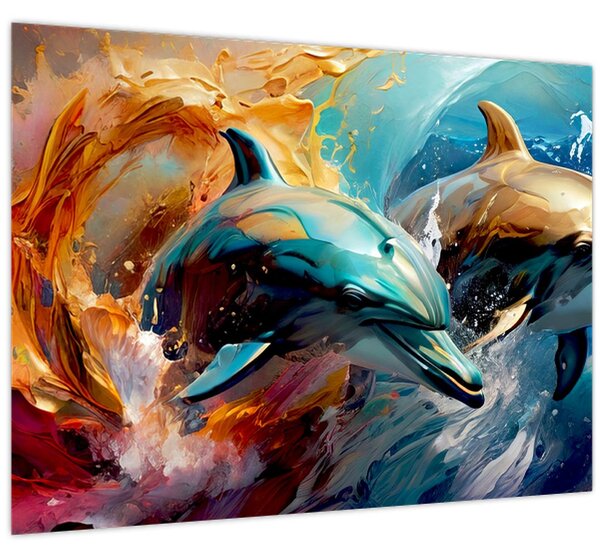 Slika - Slika dupina (70x50 cm)