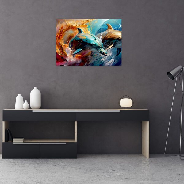 Slika - Slika dupina (70x50 cm)