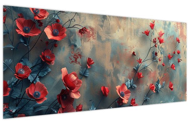 Slika - Vukovi makovi (120x50 cm)