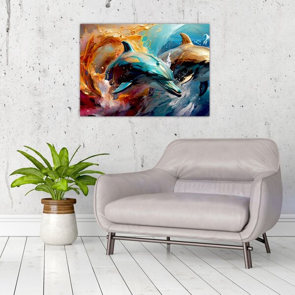 Slika - Slika dupina (70x50 cm)